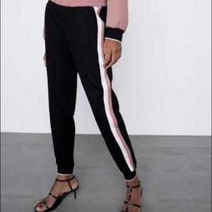 Zara Side Striped Joggers XS